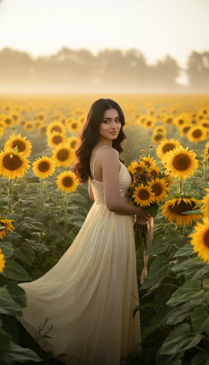 Sunflower Serenity Portrait