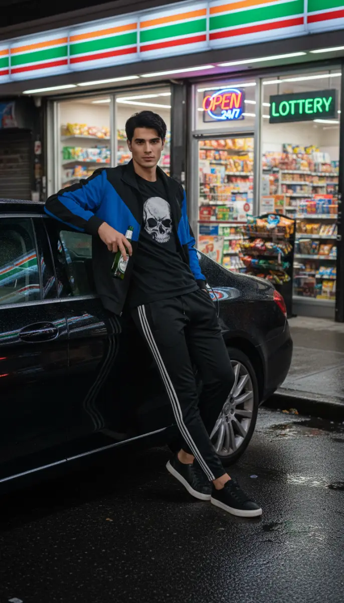 Neon Nights and Urban Confidence,