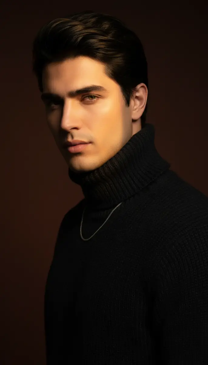 Intense Gaze, Dramatic Light