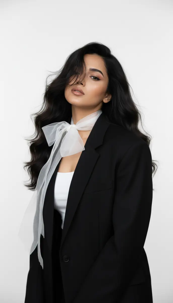 Elegant Studio Fashion Gaze