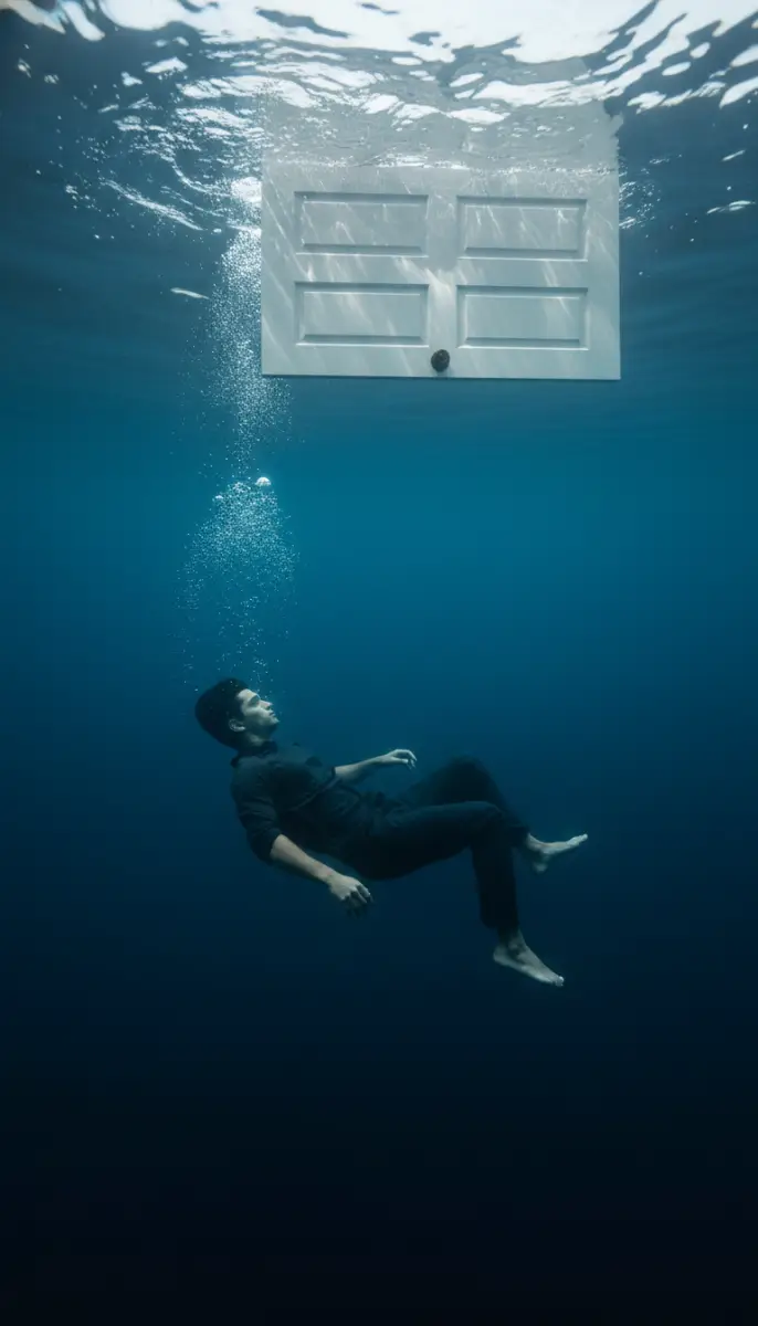 Beneath the Floating White Door