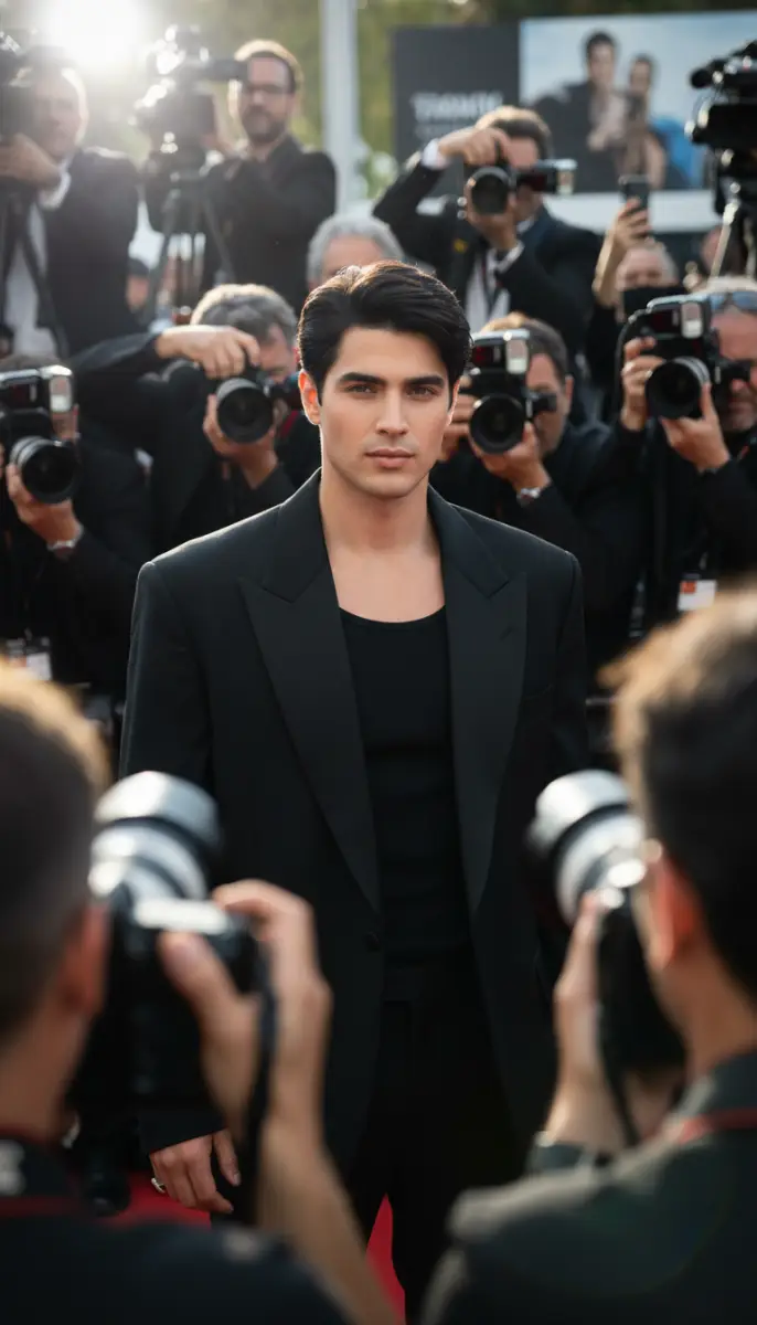 Celebrity Paparazzi Flash Moment