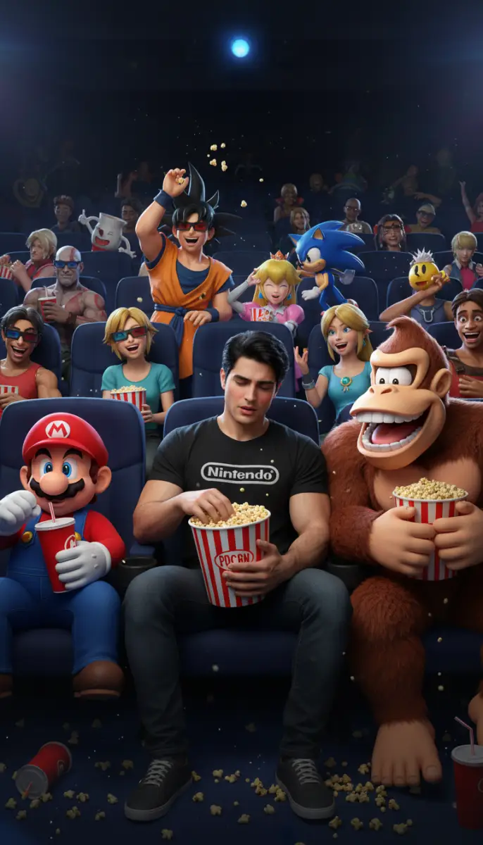 Video Game Characters at the Movies
