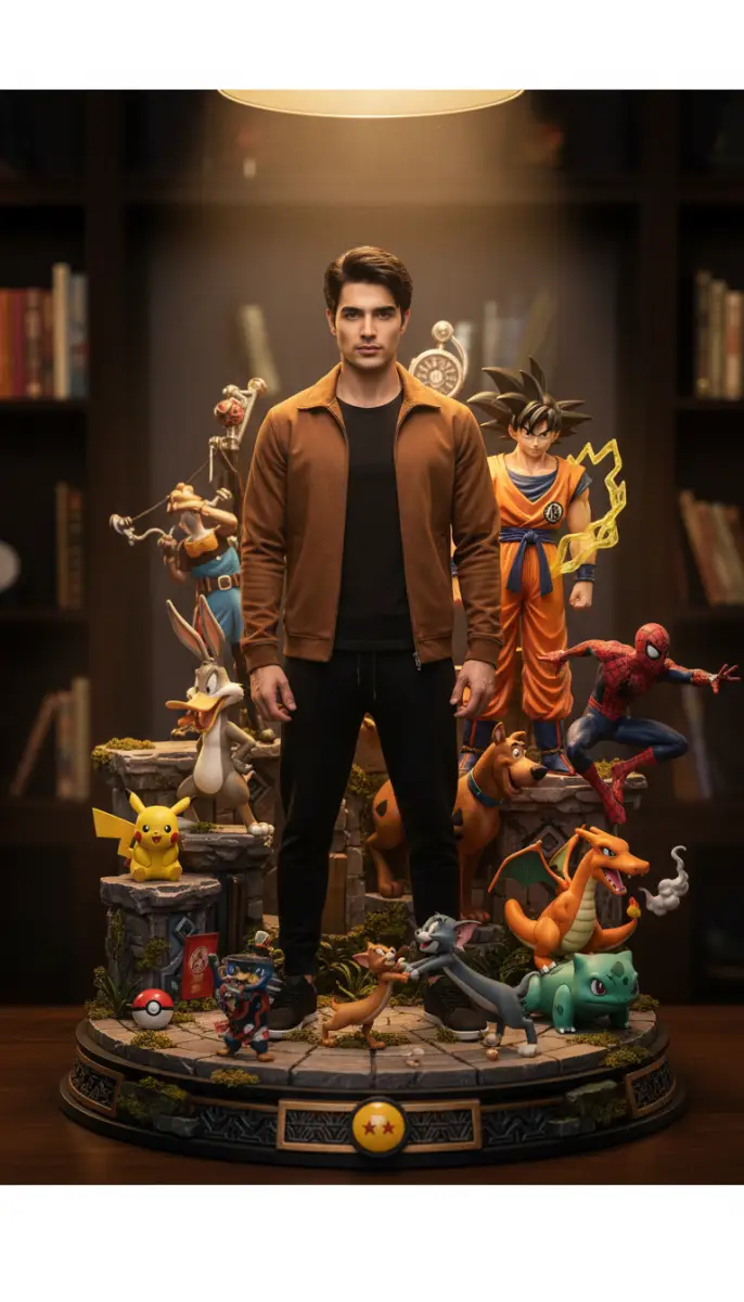 Creative stand by animated characters