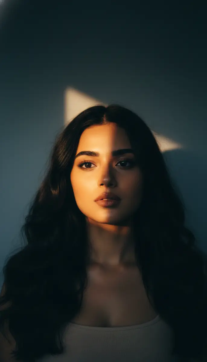 Golden Hour Split Lighting Portrait