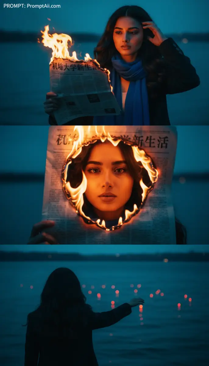 The Burning Frame Triptych