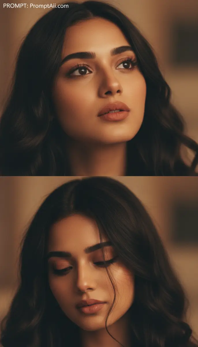 Dual Cinematic Portrait of a Woman