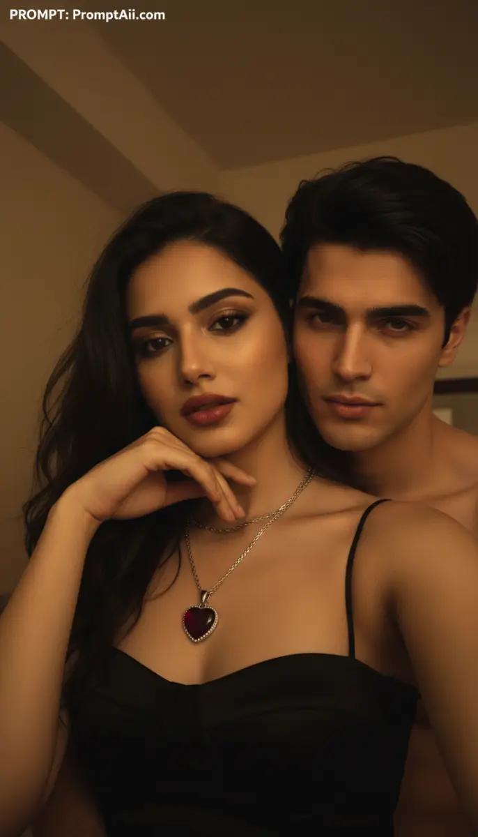 Intimate Portrait of a Couple in Warm Light