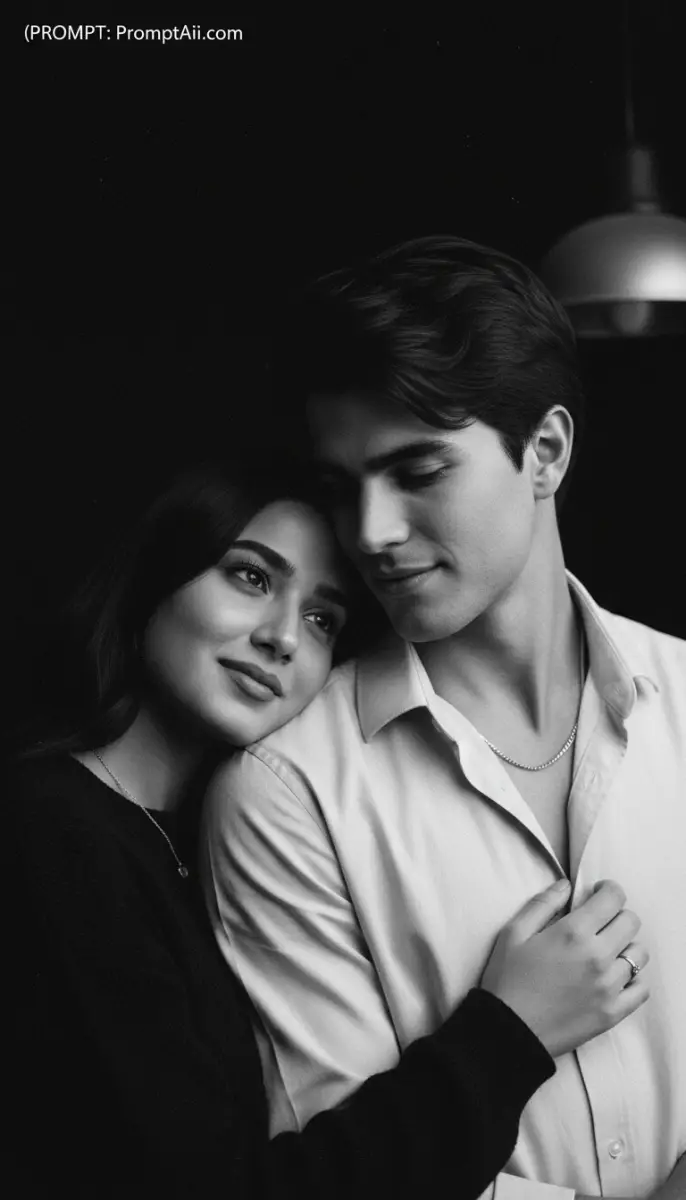 Tender Monochrome Embrace