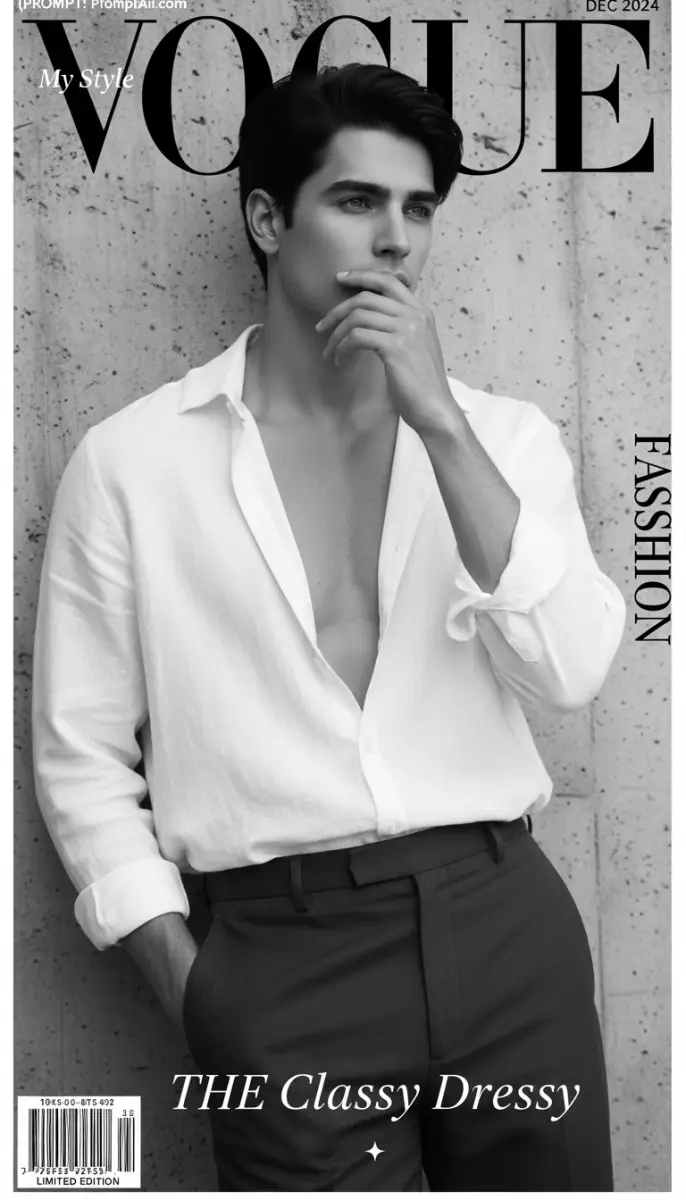 The Classy Dressy - Monochrome Male Fashion Cover