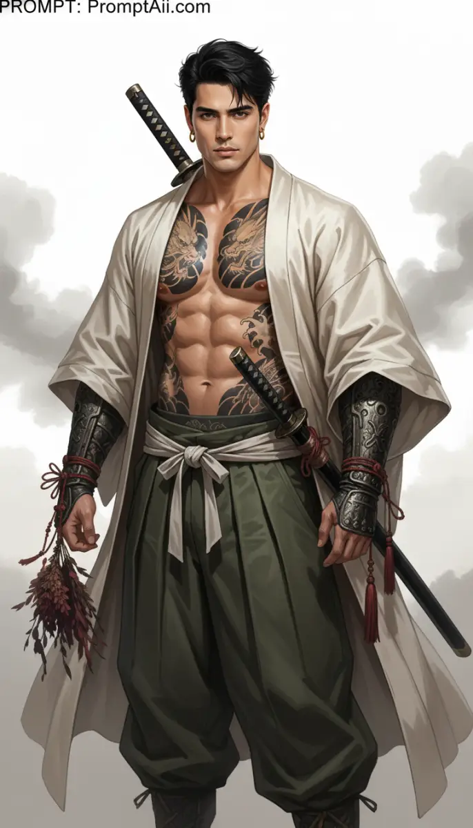Ronin Warrior with Irezumi