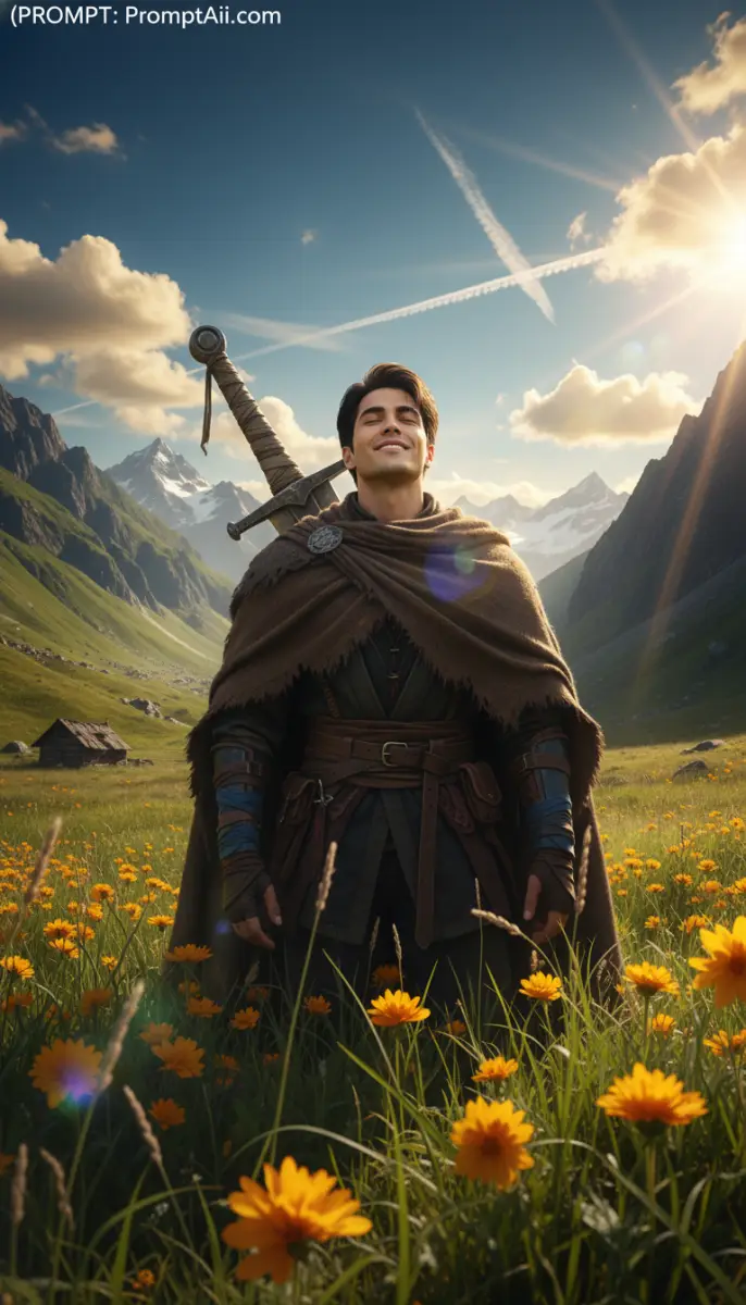 The Wanderer’s Peace in the Flowered Valley