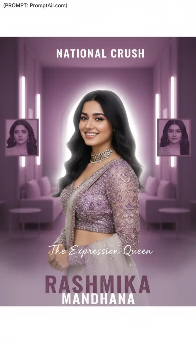 Glamorous Portrait of Rashmika Mandhana as “National Crush”