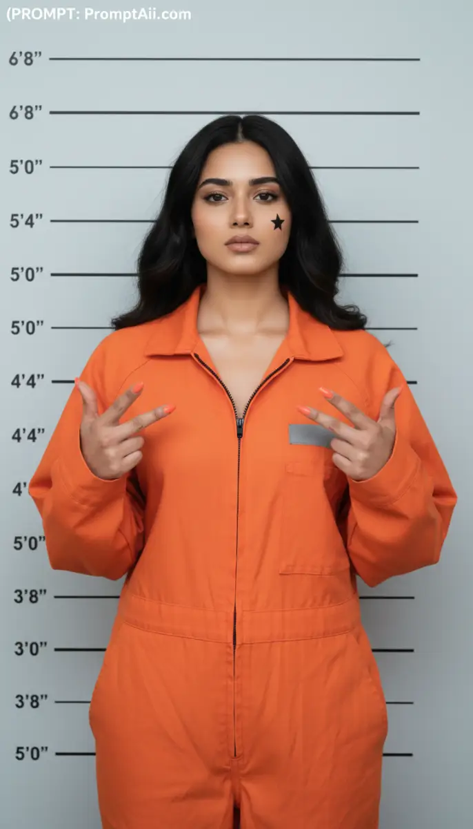 Stylish Detainee Mugshot