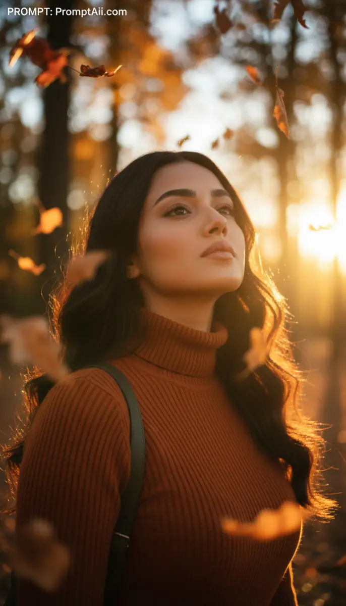 Golden Autumn Glow Portrait