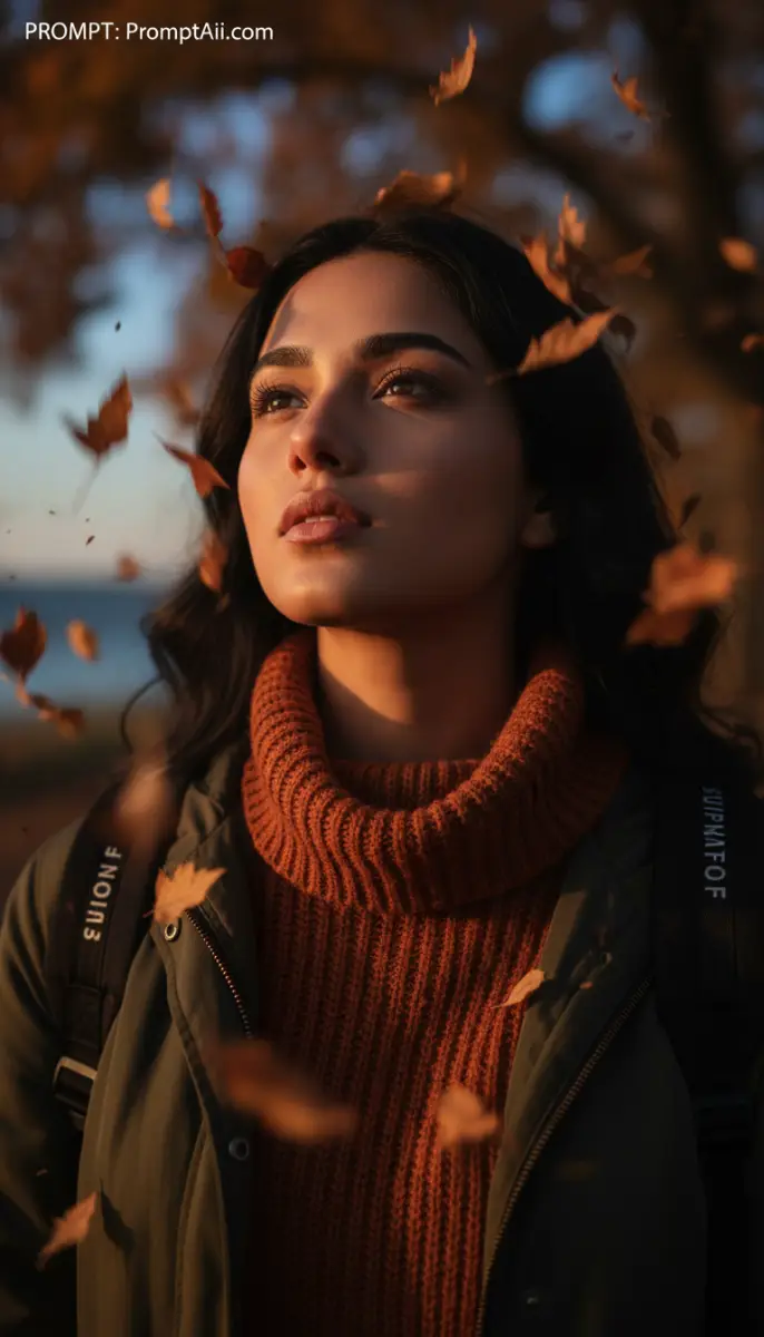Golden Hour Autumn Portrait