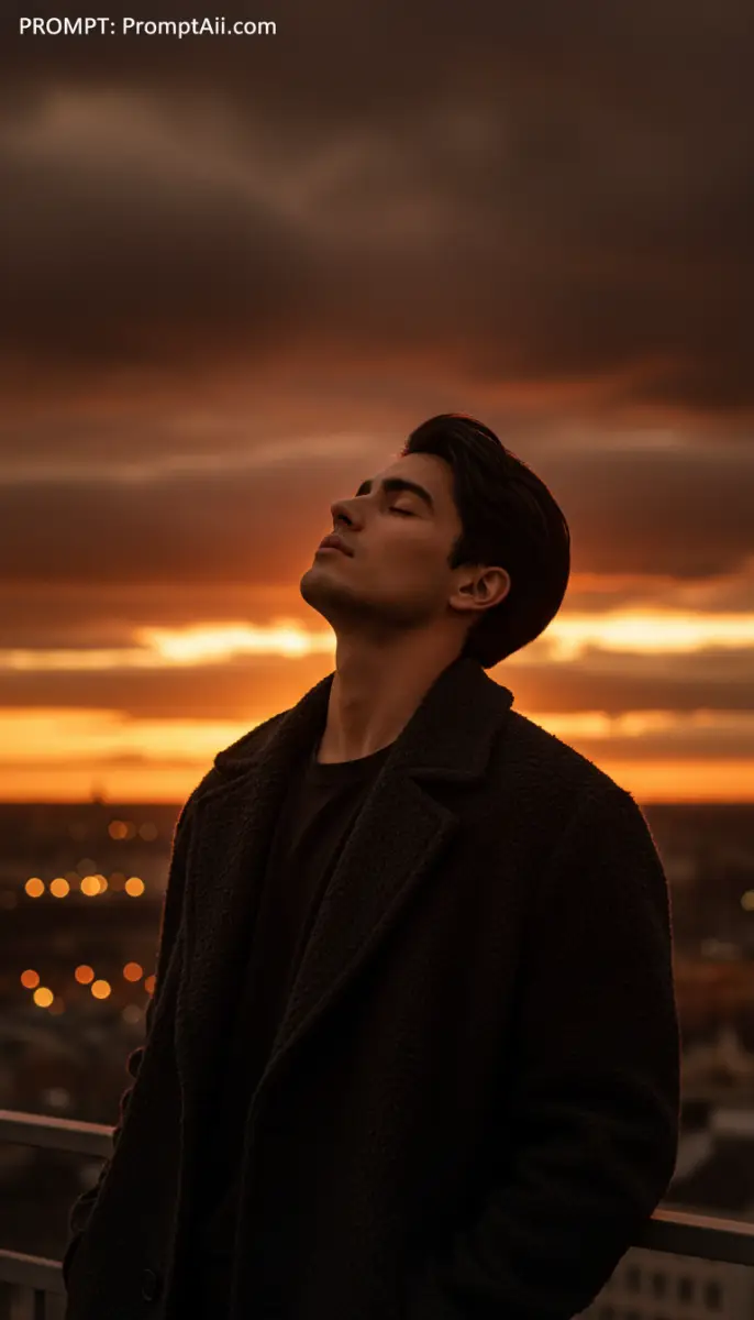 Rooftop Serenity at Sunset