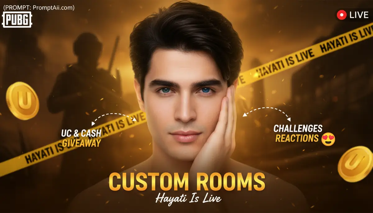 Hayati Is Live PUBG Custom Rooms Giveaway