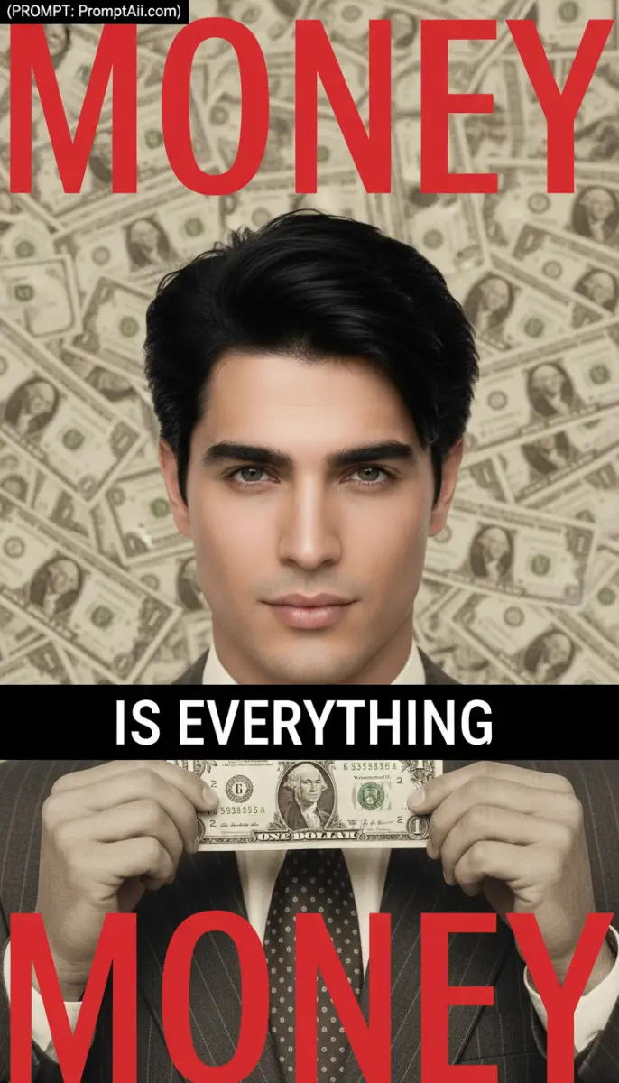 Money Is Everything poster featuring a man in a suit