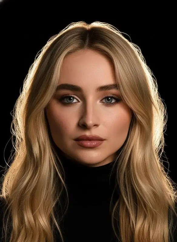 Dramatic Portrait of a Blonde Woman with Cinematic Rim Lighting