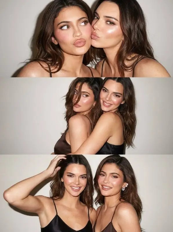 Two sisters posing for a cute and aesthetic photoshoot collage